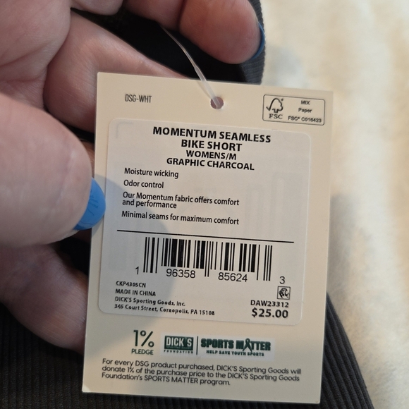 DSG Momentum Seamless High-Rise Bike Shorts Womens Medium New Hits Above Knee - Picture 5 of 9
